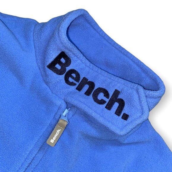 BENCH Sky Blue Fleece Full-Zip Activewear Sweater Jacket - Womens Medium - Picture 2 of 4